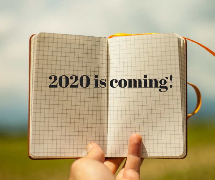 diary highlighting the year 2020